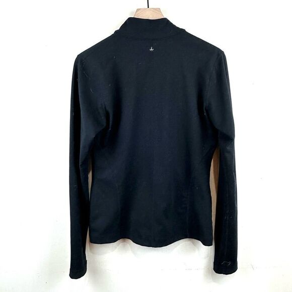 Prana Jet Black Full Zip Lightweight Athleisure Jacket Women’s L‎ - Picture 2 of 10